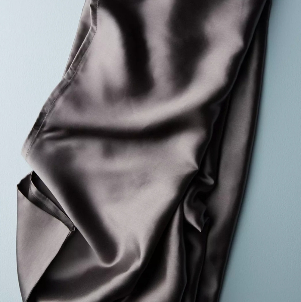 ❤️BUY 2 GET 1 FREE  Slip 100% Pure Silk Pillowcase,Queen,Retail $115.00,Charcoal - Picture 3 of 10